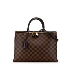 Louis Vuitton Damier Brompton Handbag Shoulder Bag N41582 Brown PVC Leather Women's LOUIS VUITTON