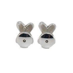 Chaumet Jeux de Liens Diamond Earrings Silver K18WG White Gold Women's