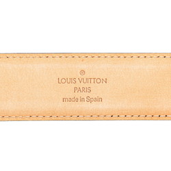 Louis Vuitton Santur Classic Belt M6883U Black Leather Men's LOUIS VUITTON