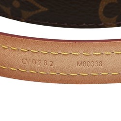 Louis Vuitton Monogram Dog Leash Collar Pet Lead M80338 Brown PVC Leather Women's LOUIS VUITTON