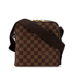 Louis Vuitton Damier Olaf PM Shoulder Bag N41442 Brown PVC Leather Women's LOUIS VUITTON