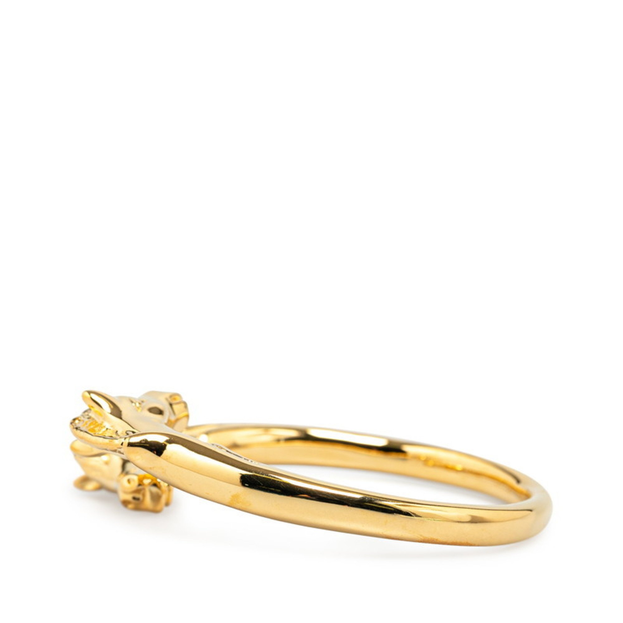 Hermes Cheval Horse Double Bangle Gold Plated Women's HERMES