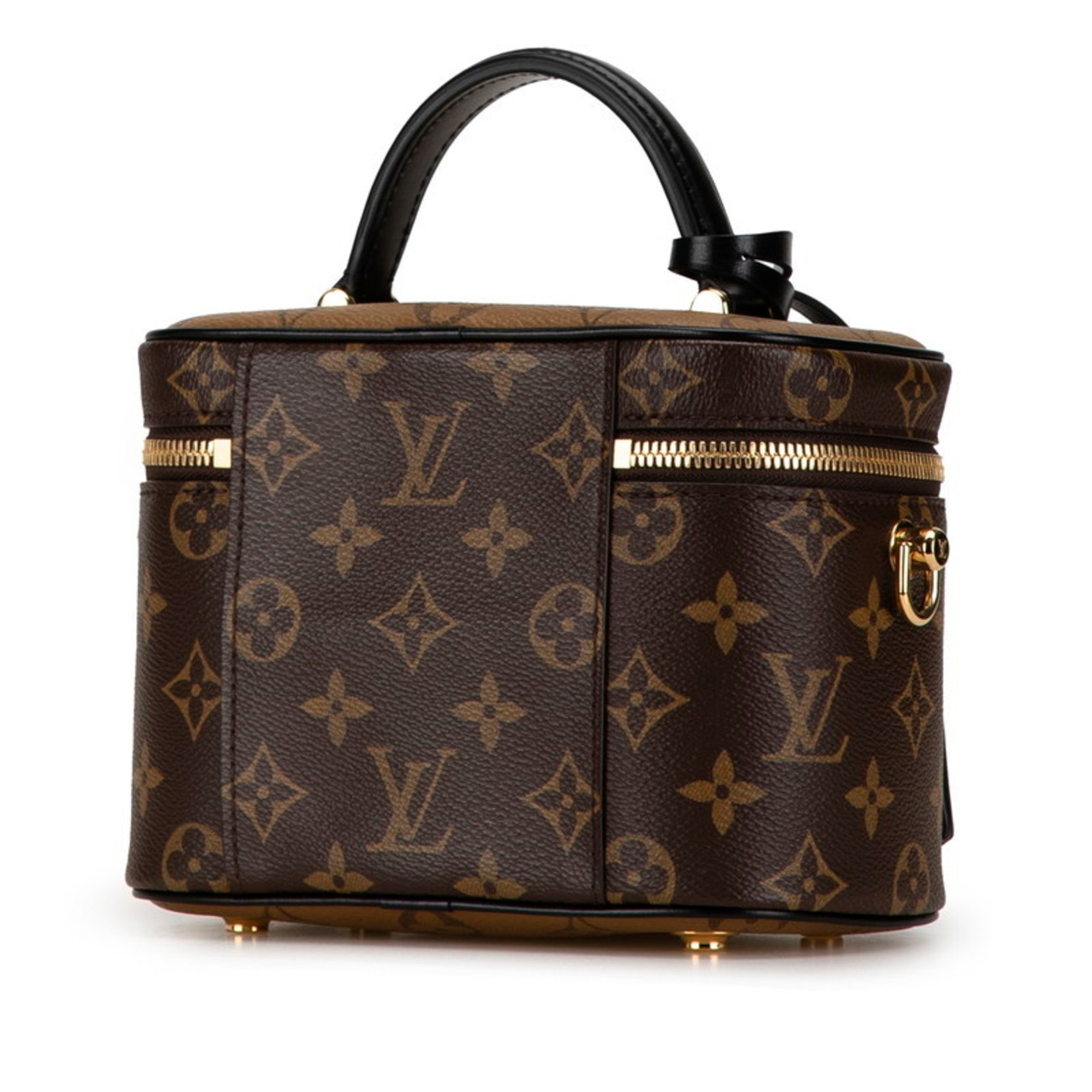 Louis Vuitton Monogram Vanity NV PM Bag Chain Shoulder M45165 Brown PVC Leather Women's LOUIS VUITTON