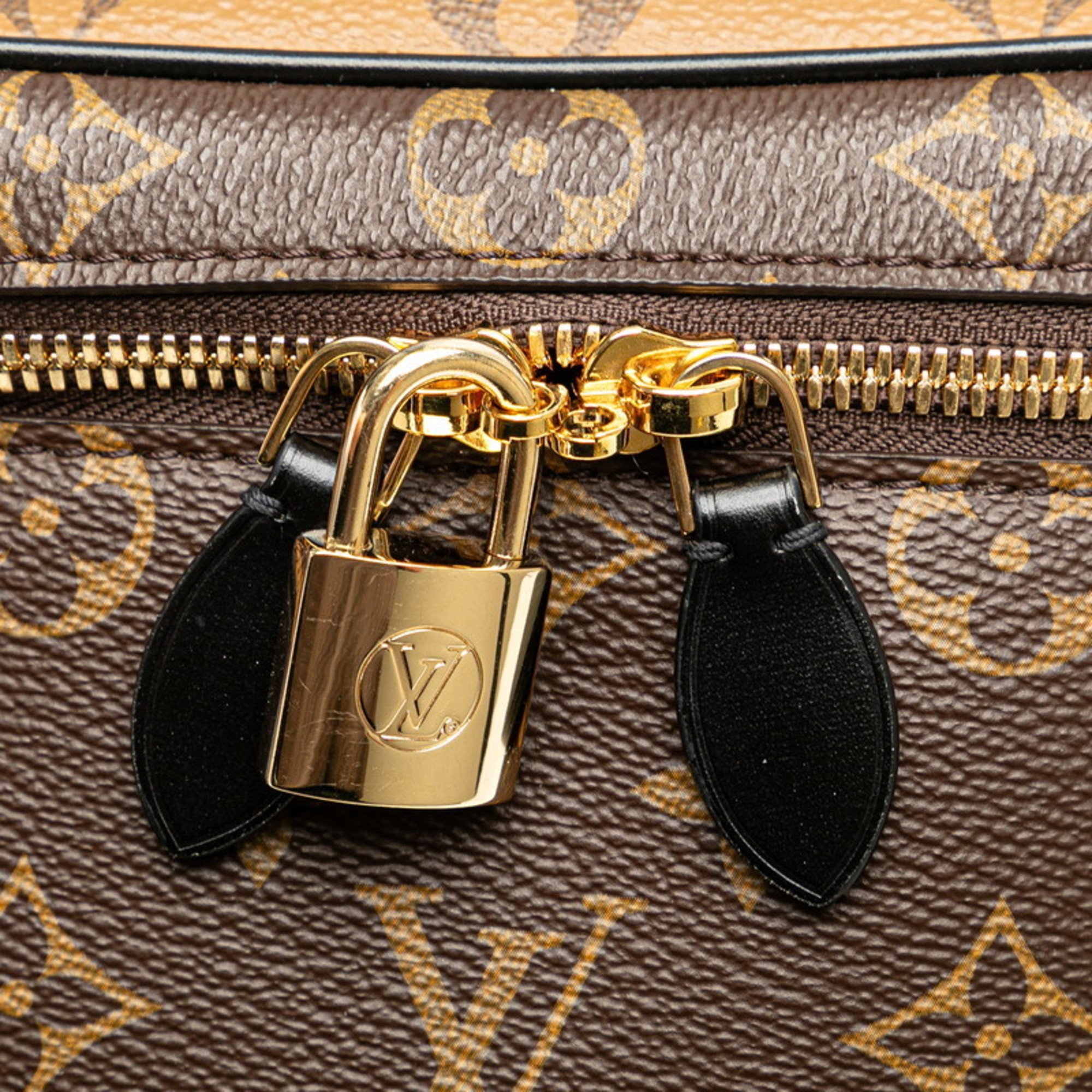 Louis Vuitton Monogram Vanity NV PM Bag Chain Shoulder M45165 Brown PVC Leather Women's LOUIS VUITTON