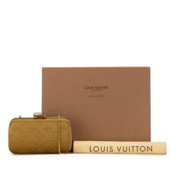 Louis Vuitton Monogram Motard Menodiaire Clutch Bag Chain Shoulder Gold Satin Women's LOUIS VUITTON