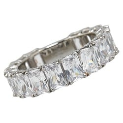 Louis Vuitton LV CRYSTALS RING Crystal Ring Size: L MP3363 Silver Metal Women's LOUIS VUITTON