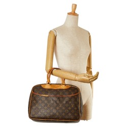 Louis Vuitton Monogram Deauville Handbag M47270 Brown PVC Leather Women's LOUIS VUITTON