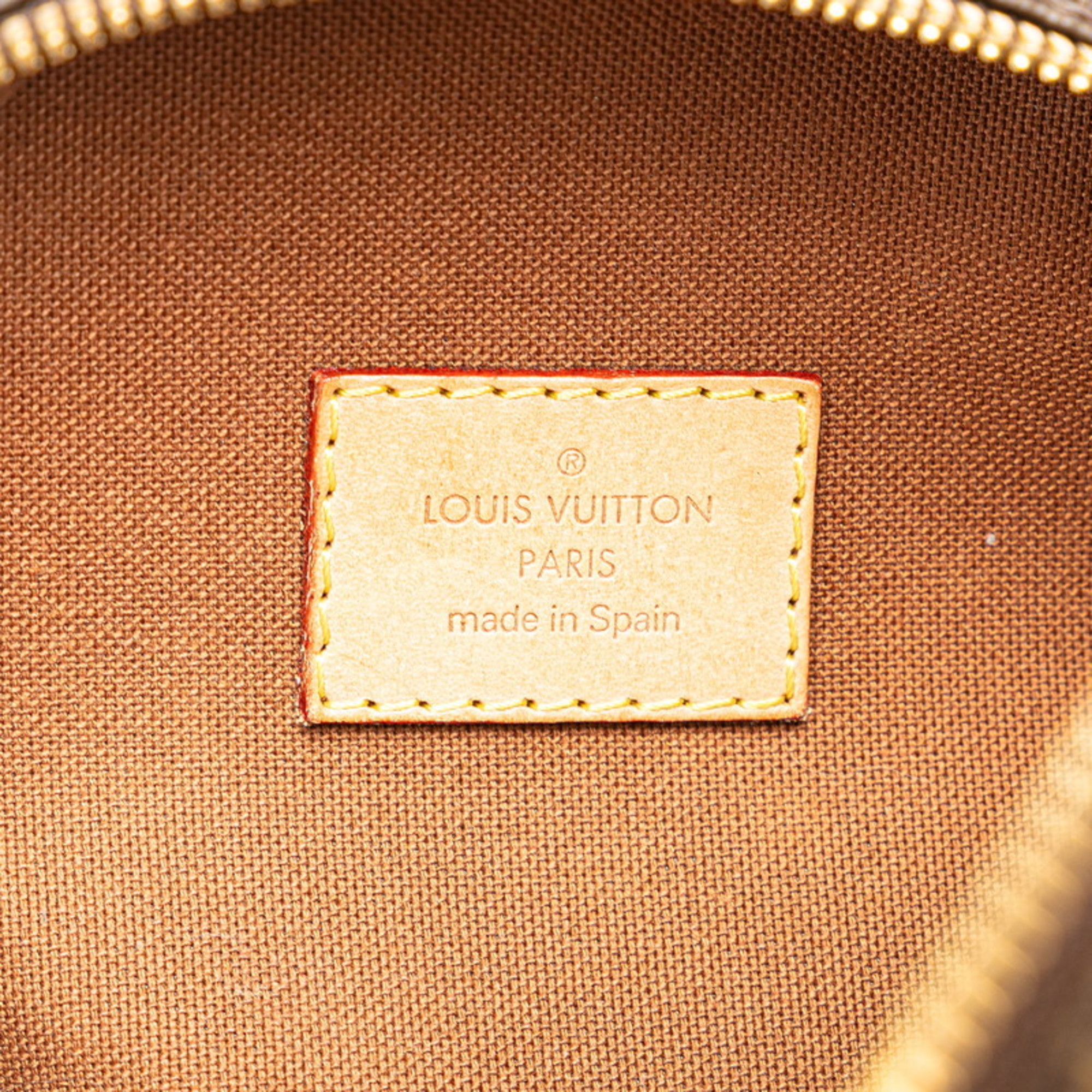 Louis Vuitton Monogram Pochette Ganjou Body Bag Waist M51870 Brown PVC Leather Women's LOUIS VUITTON