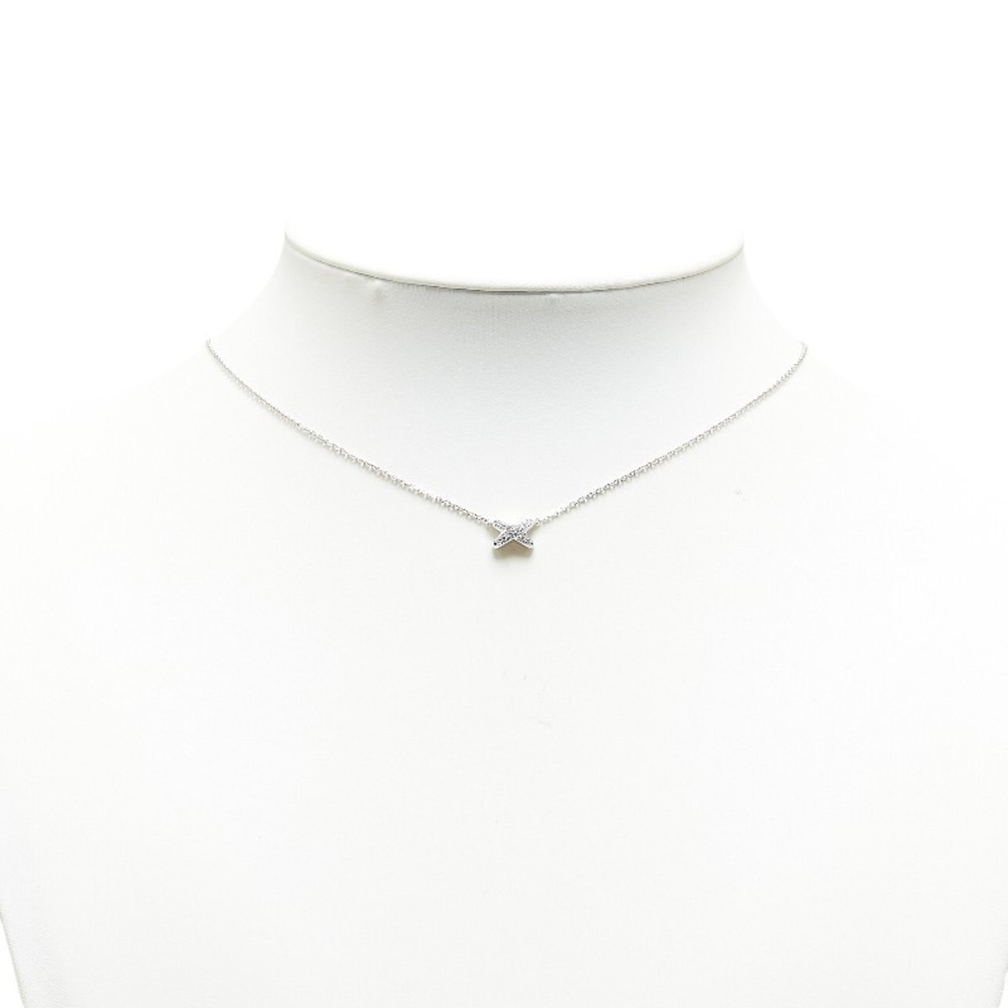 Chaumet Liens de Diamond Necklace Silver K18WG White Gold Women's