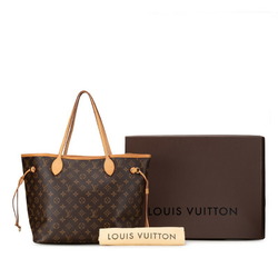 Louis Vuitton Monogram Neverfull MM Tote Bag M41177 Brown PVC Leather Women's LOUIS VUITTON