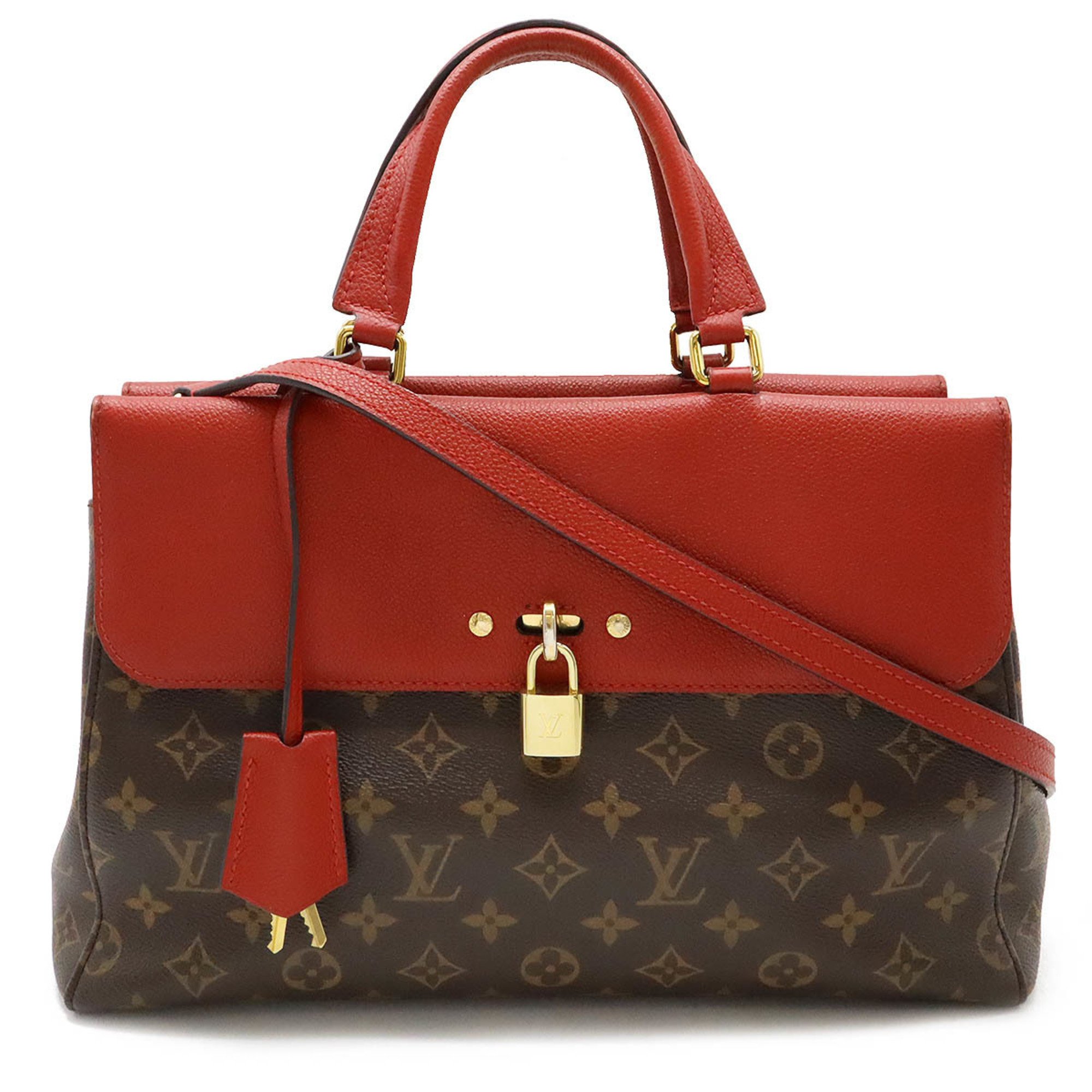 LOUIS VUITTON Louis Vuitton Monogram Venus Handbag Shoulder Bag Cerise Red M41738