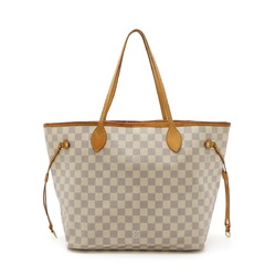 LOUIS VUITTON Damier Azur Neverfull MM Tote Bag Shoulder N51107