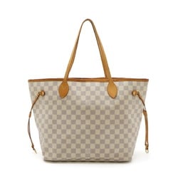 LOUIS VUITTON Damier Azur Neverfull MM Tote Bag Shoulder N51107