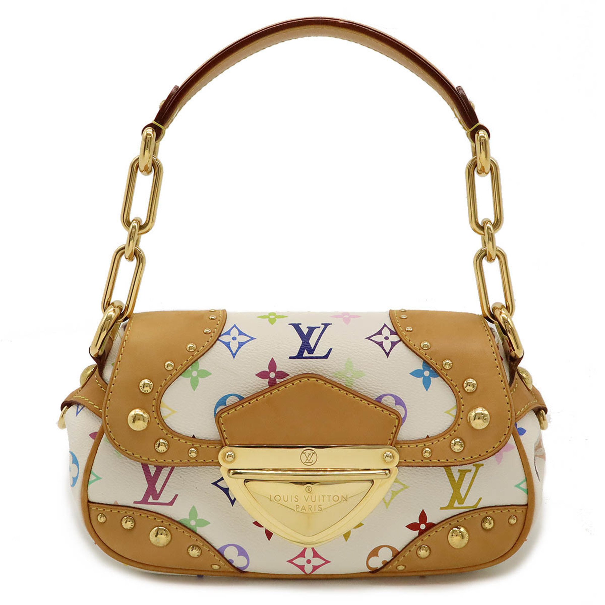 LOUIS VUITTON Louis Vuitton Monogram Multicolor Marilyn Shoulder Bag Bron White M40127