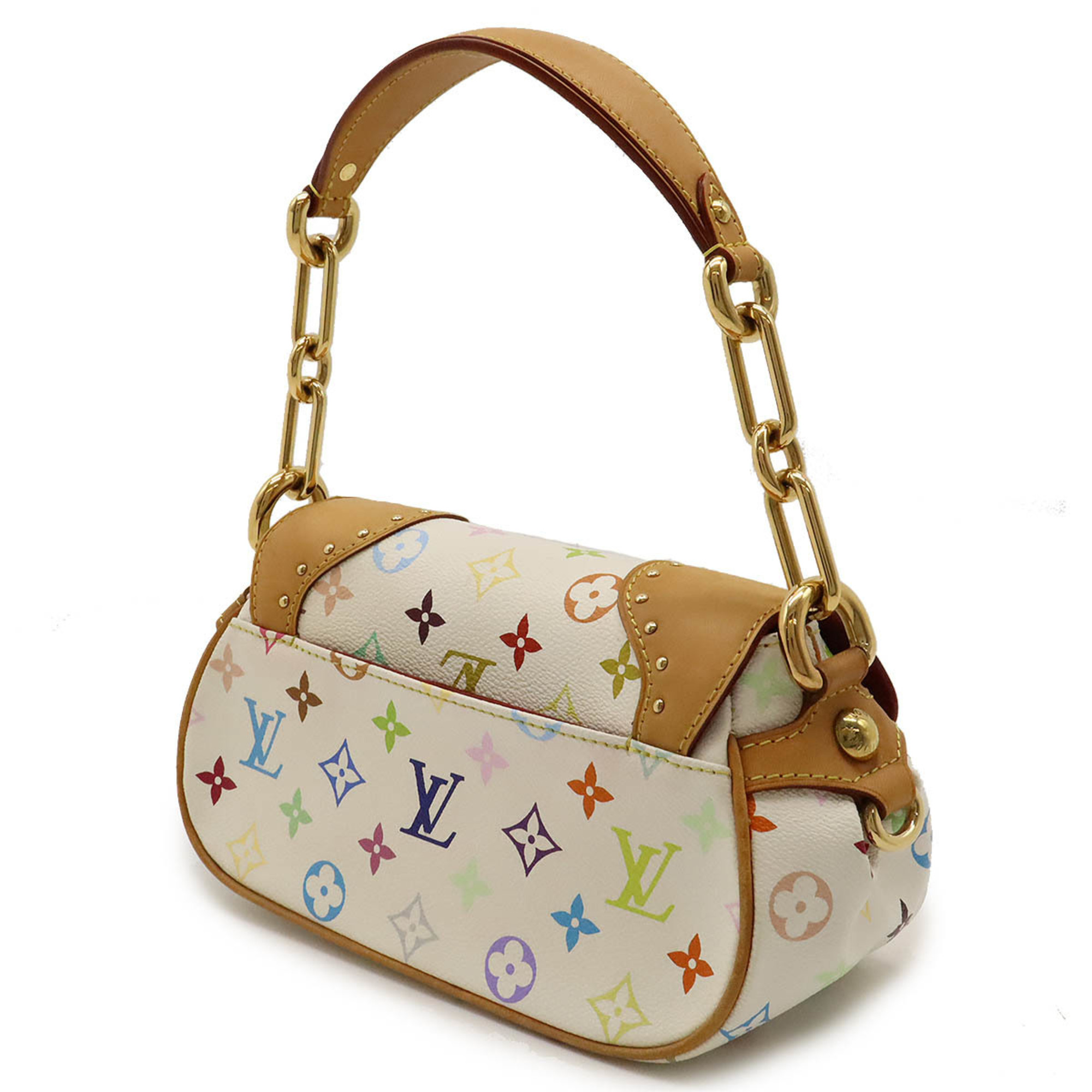 LOUIS VUITTON Louis Vuitton Monogram Multicolor Marilyn Shoulder Bag Bron White M40127