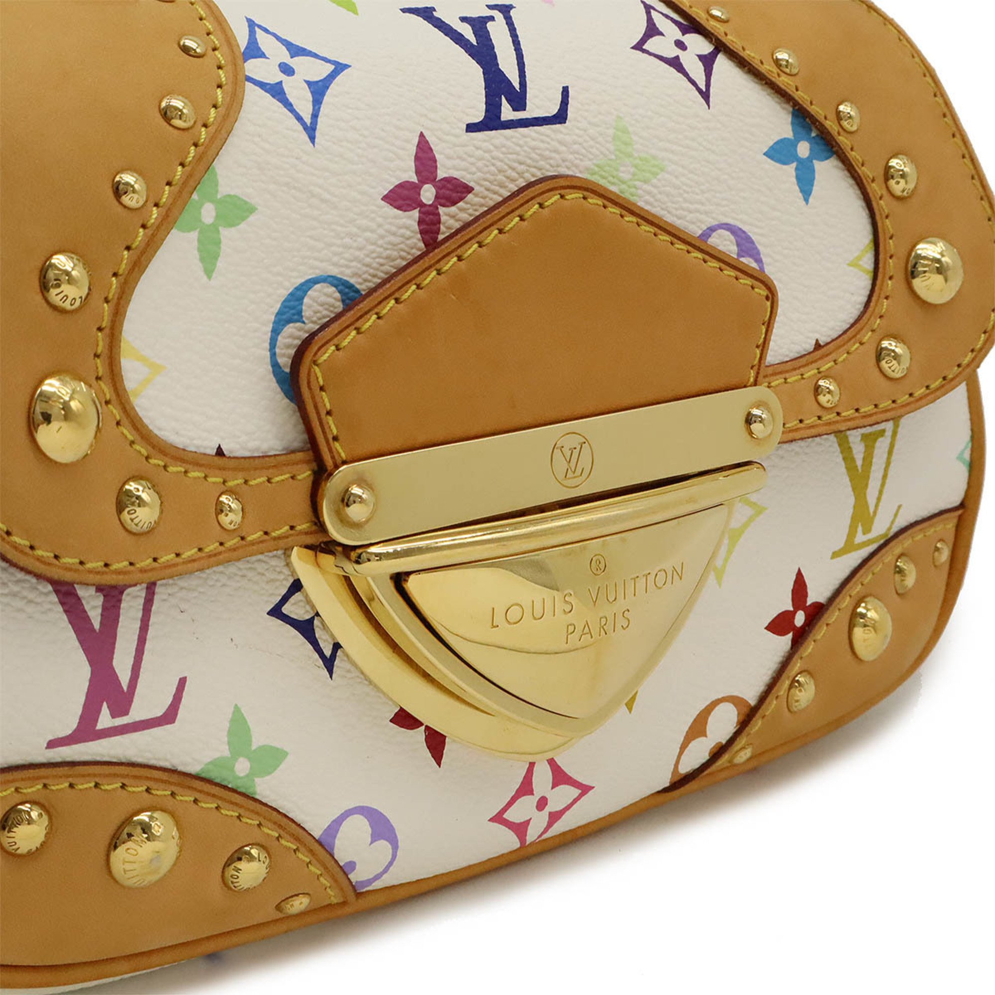 LOUIS VUITTON Louis Vuitton Monogram Multicolor Marilyn Shoulder Bag Bron White M40127