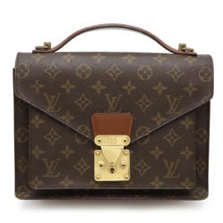 LOUIS VUITTON Louis Vuitton Monogram Montsouris 26 Second Bag Clutch Handbag Non-sticky Shoulder Key Missing M51187