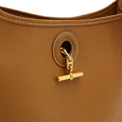 HERMES Hermes Vespa PM Shoulder Bag Cushvel Leather Gold Brown □B Stamp