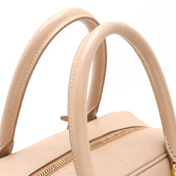 PRADA SAFFIANO handbag shoulder bag leather pink beige