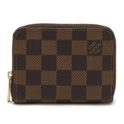 LOUIS VUITTON Louis Vuitton Damier Zippy Coin Purse Round Case N63070