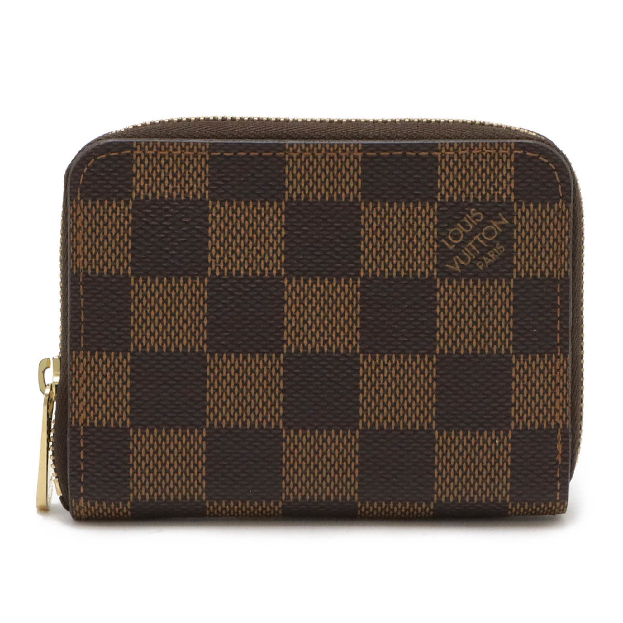 LOUIS VUITTON Louis Vuitton Damier Zippy Coin Purse Round Case N63070