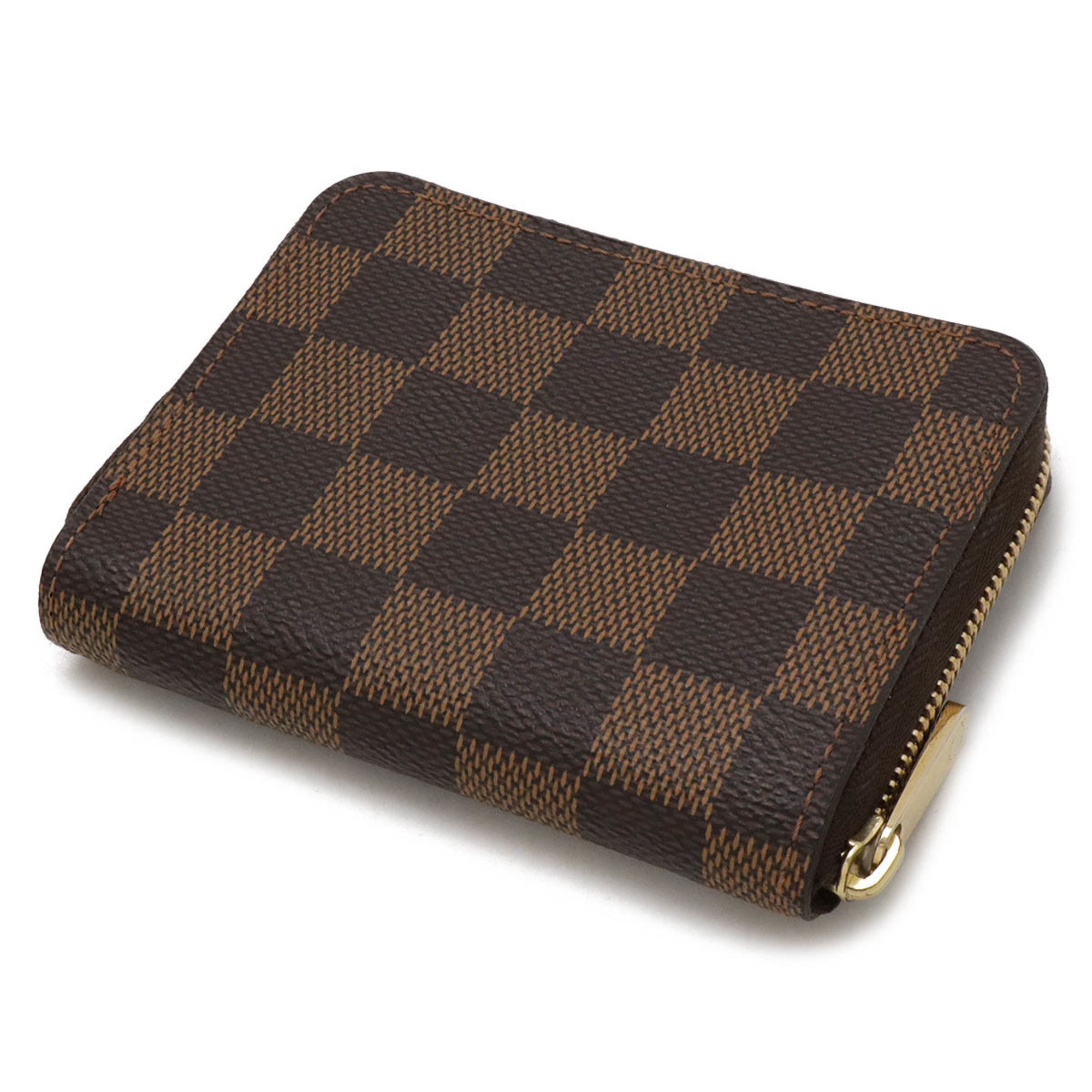 LOUIS VUITTON Louis Vuitton Damier Zippy Coin Purse Round Case N63070