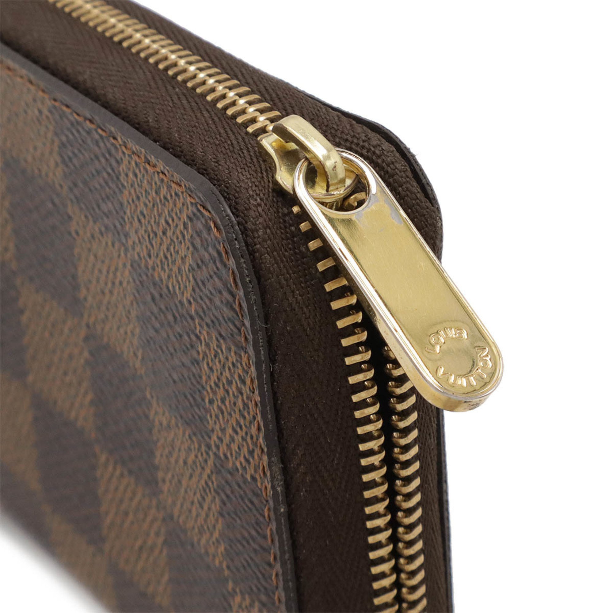 LOUIS VUITTON Louis Vuitton Damier Zippy Coin Purse Round Case N63070