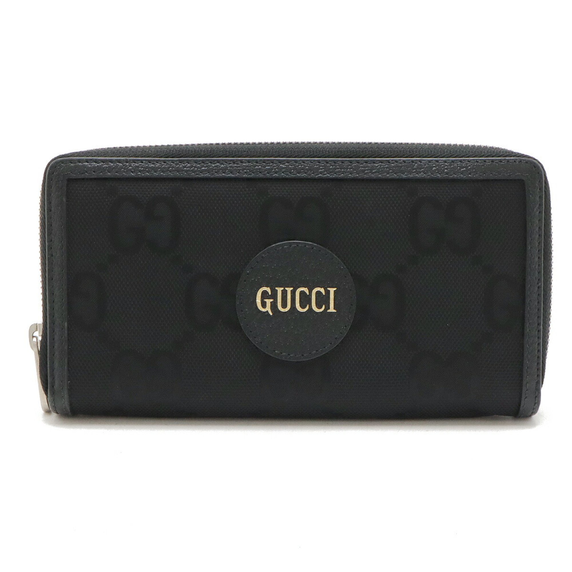 GUCCI Gucci Off The Grid Zip Around Wallet Round Long Nylon Black 625576