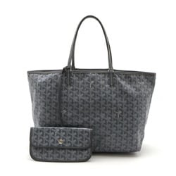 GOYARD Saint Louis PM Tote Bag Shoulder Coated Canvas Leather Gray