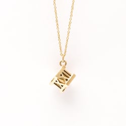 Tiffany Atlas Cube Necklace Pink Gold (18K) No Stone Women,Men Fashion Pendant Necklace (Pink Gold)