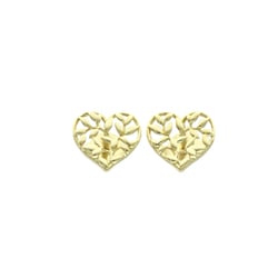 Tiffany Olive Heart Earrings No Stone Yellow Gold (18K) Stud Earrings Gold