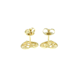 Tiffany Olive Heart Earrings No Stone Yellow Gold (18K) Stud Earrings Gold