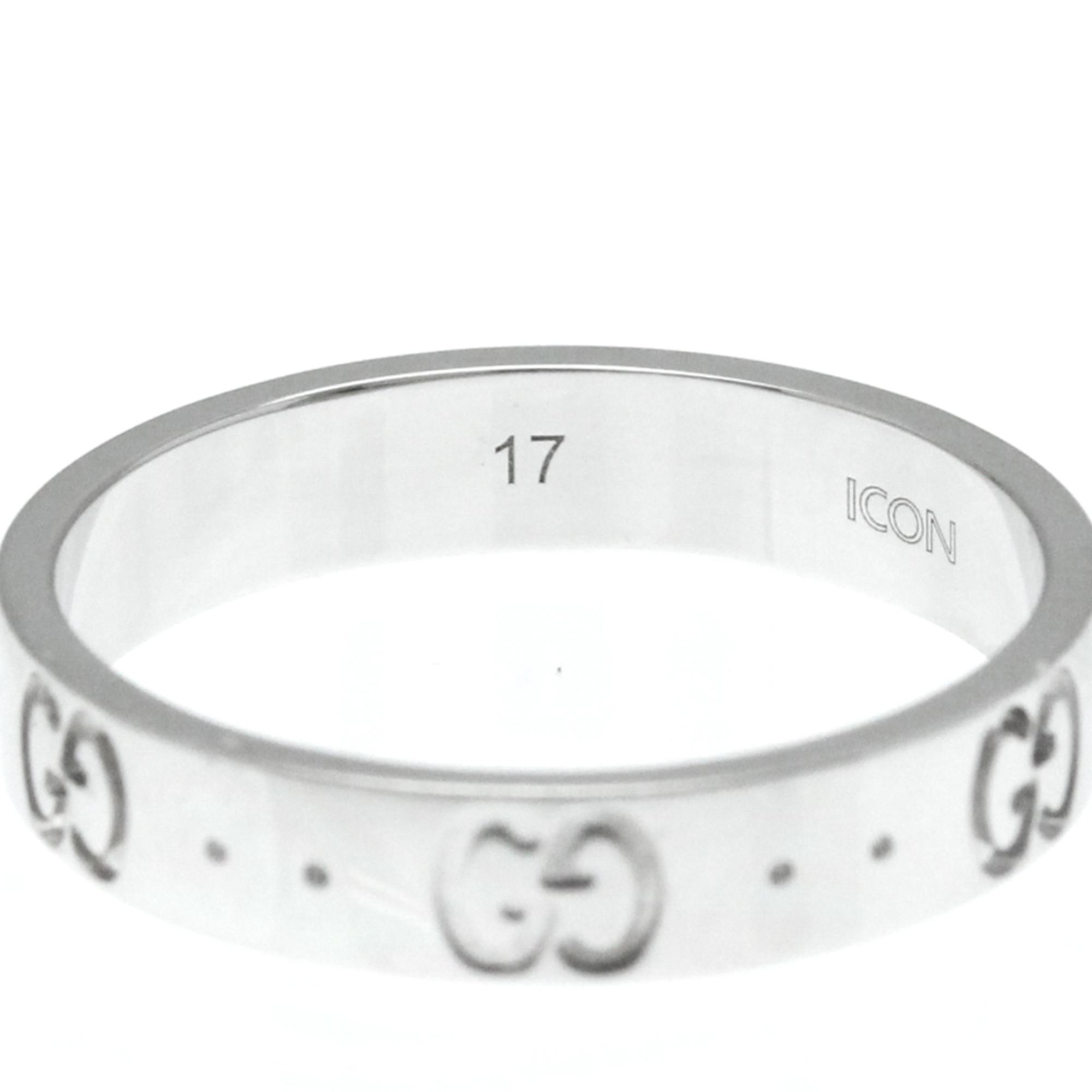 Gucci Icon White Gold (18K) Band Ring