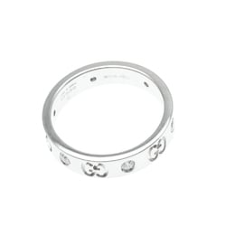 Gucci Icon White Gold (18K) Fashion Diamond Band Ring Silver