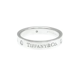 Tiffany Flat Band Ring Platinum Fashion Diamond Band Ring Silver