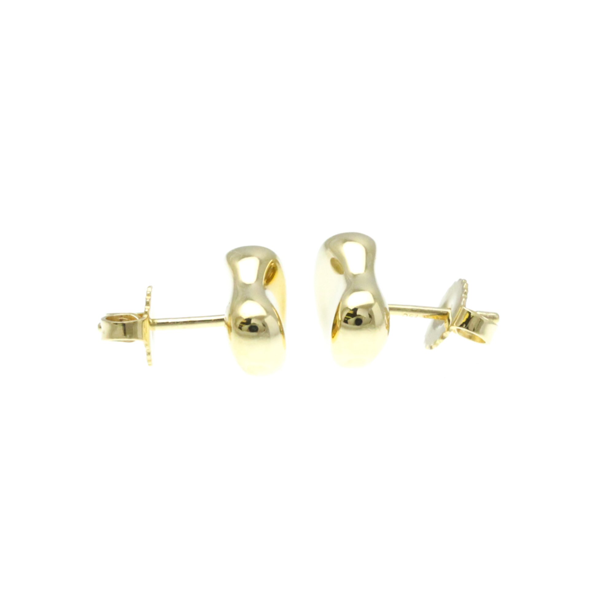 Tiffany Bean No Stone Yellow Gold (18K) Stud Earrings Gold