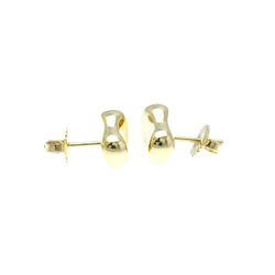 Tiffany Bean No Stone Yellow Gold (18K) Stud Earrings Gold