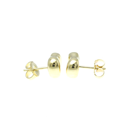 Tiffany Bean No Stone Yellow Gold (18K) Stud Earrings Gold