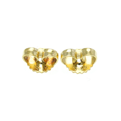 Tiffany Bean No Stone Yellow Gold (18K) Stud Earrings Gold