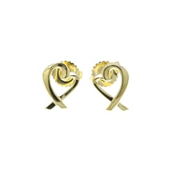 Tiffany Loving Heart No Stone Yellow Gold (18K) Stud Earrings Gold