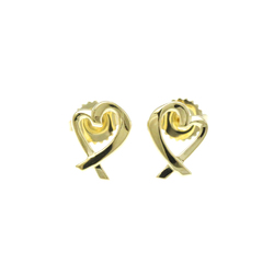 Tiffany Loving Heart No Stone Yellow Gold (18K) Stud Earrings Gold