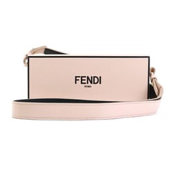 FENDI Shoulder Bag Box Horizontal Leather Pink Beige Gold Women's 8BT340-ADP6 e59292a