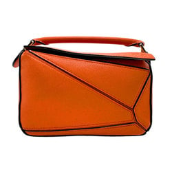 LOEWE Handbag Puzzle Leather Orange Women's n0435