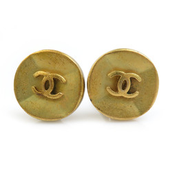 CHANEL Coco Mark Metal Gold Earrings for Women e59307a