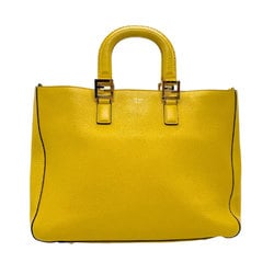 FENDI Handbag Shoulder Bag Selleria Leather Yellow Gold Women's 8BH368-SFR z2561