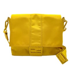 FENDI Shoulder Bag Baguette Nylon Yellow Men's Women's 7VA537 AG0P z2554