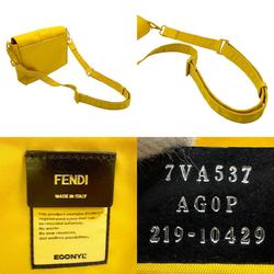 FENDI Shoulder Bag Baguette Nylon Yellow Men's Women's 7VA537 AG0P z2554