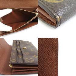 Louis Vuitton LOUIS VUITTON Long Wallet Monogram Portefeuille Sarah Canvas Brown Gold Men's Women's e59300f