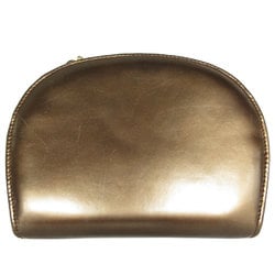 Salvatore Ferragamo shoulder bag Gancini leather bronze gold ladies s0346k