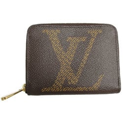 Louis Vuitton LOUIS VUITTON Wallets and coin cases Monogram Giant Zippy Coin Purse Coated canvas Brown Gold Women's M69354 s0359i